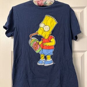 Official Simpsons Bart Simpson Slushie graphic tee. EUC